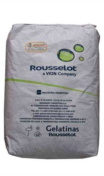 POWDER GELATINE  80 BLOOM  25 Kg. KRAFT BAG